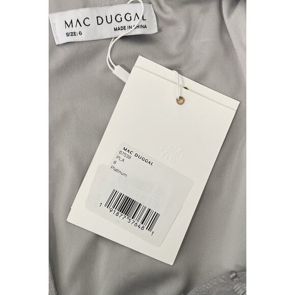 Mac Duggal 67539 Floral Embroidered Illusion Long Sleeve Gown Size 6 $698 - Picture 6 of 6